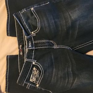 Love Indigo Bootcut Jeans size 10T. Dark blue wash.